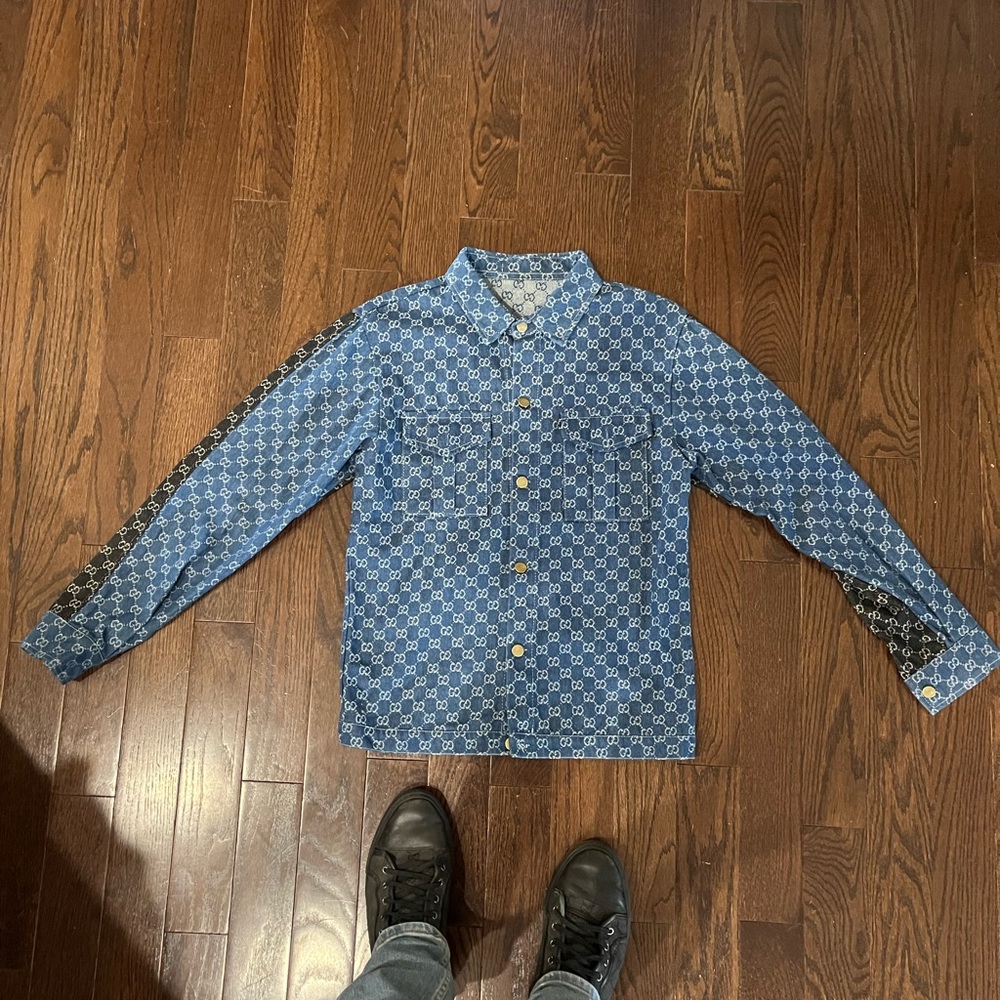 Custom denim, Gucci, jacket size medium